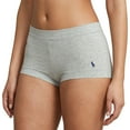 thumbnail image 1 of Polo Ralph Lauren Womens Mid Rise Girls  Shorts - 4P2038 (Heather Grey, XS), 1 of 4