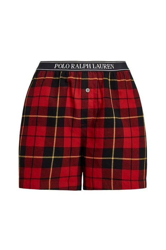 Womens Plaid Flannel Boxer Short - 4P7022 (Wallace Plaid, M)