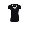 thumbnail image 1 of Polo Ralph Lauren Womens Pony Logo V-Neck T-Shirt Large, Black White Pony, 1 of 2