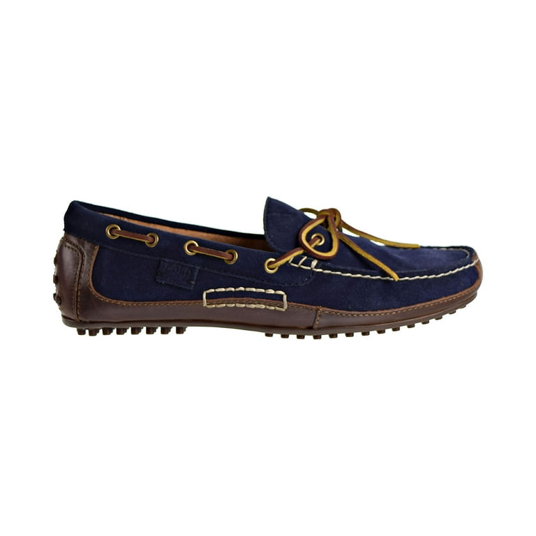Polo Ralph Lauren Wyndings Slip On Driving Men s Loafers Tan Newport Navy 803596199 002 Walmart