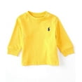 thumbnail image 1 of Polo Ralph Lauren YELLOW Baby Boys Jersey Long Sleeve T-shirt, US 6 Months, 1 of 1