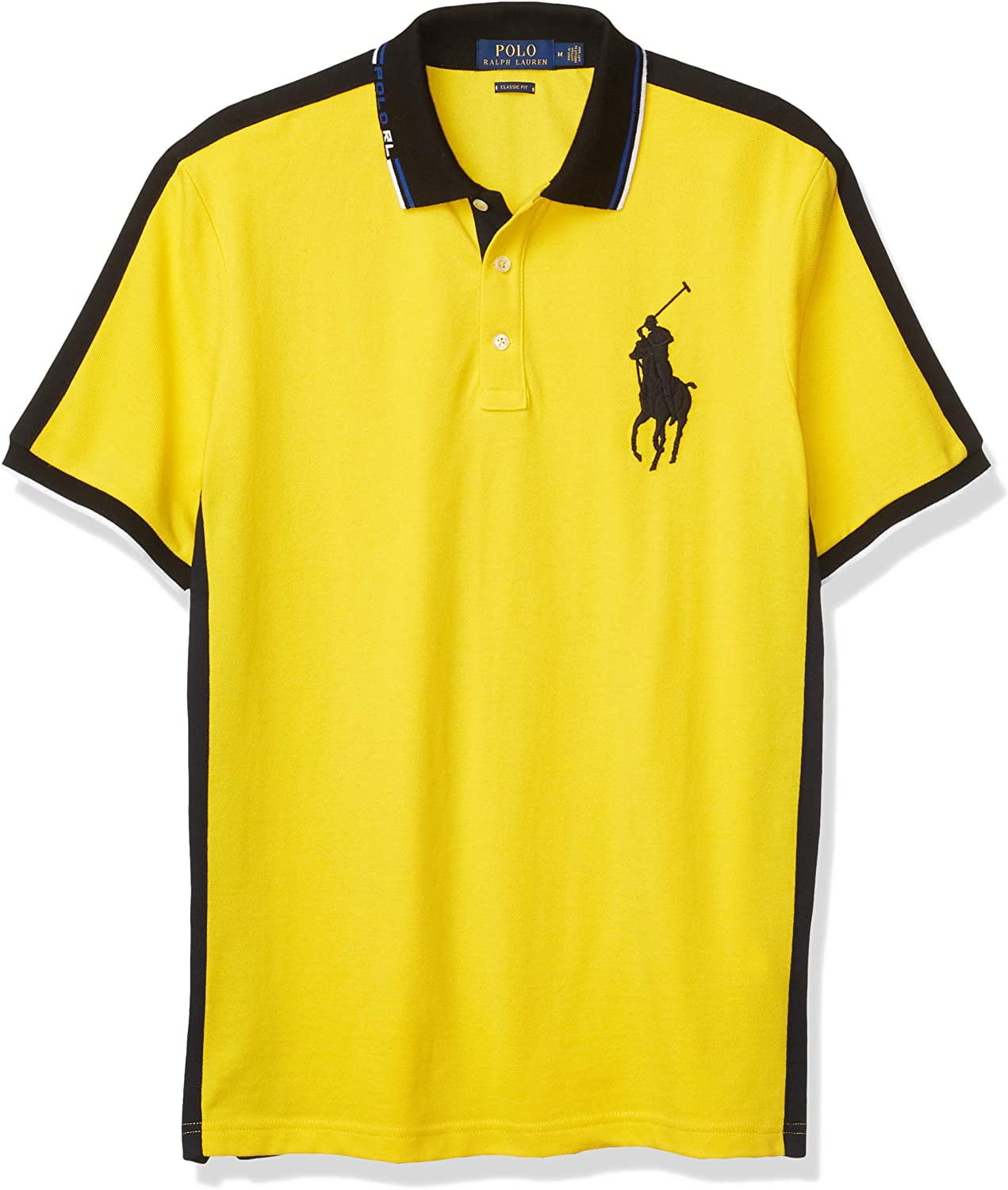 Buy Ralph Lauren Polo Men Pony Logo Striped Polo T-Shirt (S, Red