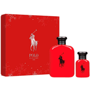 Polo Red by Ralph Lauren for Men 2 Piece Set 4.2 oz Eau de Toilette Spray + 1.36 oz Eau de Toilette Spray