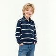 thumbnail image 1 of Polo Shirt Boys Long Sleeve Striped Button up Shirt Boys Boys School Uniform Shirts Casual Collared Shirts Tween 11-12 Years Boy Shirts, 1 of 3