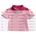 thumbnail image 1 of Polo Shirt Boys Pink Short Sleeve Polo Shirt Girls School Uniform Shirts Casual Tops Kids Boys Shirts Size 4T, 1 of 5