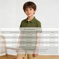 thumbnail image 1 of Polo Shirts Boys Army Green Short Sleeve Polo Shirts Graduation Shirts Casual Collared Shirt Tween Girl Shirts Size 10-12 Years, 1 of 6