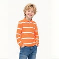 thumbnail image 1 of Polo Shirts Boys Long Sleeve Kids Striped Button down Shirt School Uniform Shirts Classic Tween 12-13 Years Clothes for Boys, 1 of 4