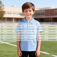 thumbnail image 1 of Polo Shirts Boys Sky Blue Short Sleeve Polo Shirts School Uniform for Girls Casual Collared Shirt Kids 7-8 Years Shirts, 1 of 5