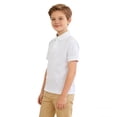 thumbnail image 1 of Polo Shirts Boys White Girls Short Sleeve Shirts School Uniform Summer Casual Breathable Tween Girl Shirts Size 12-13 Years, 1 of 5