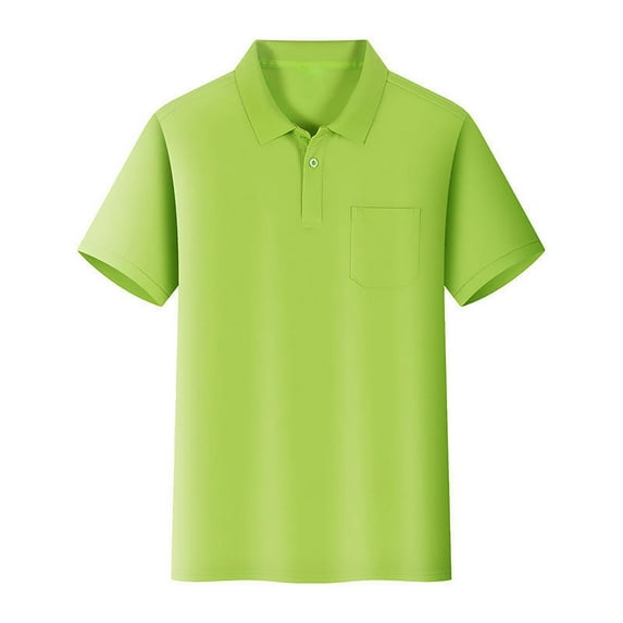 Gaexia Polo Shirts for Boys 14-16 Kids Boys Girls Short Sleeve Shirt with Pocket Button Closure Comfortable & Soft Fabric Shirt Z0B-GN1, 11-12 Years