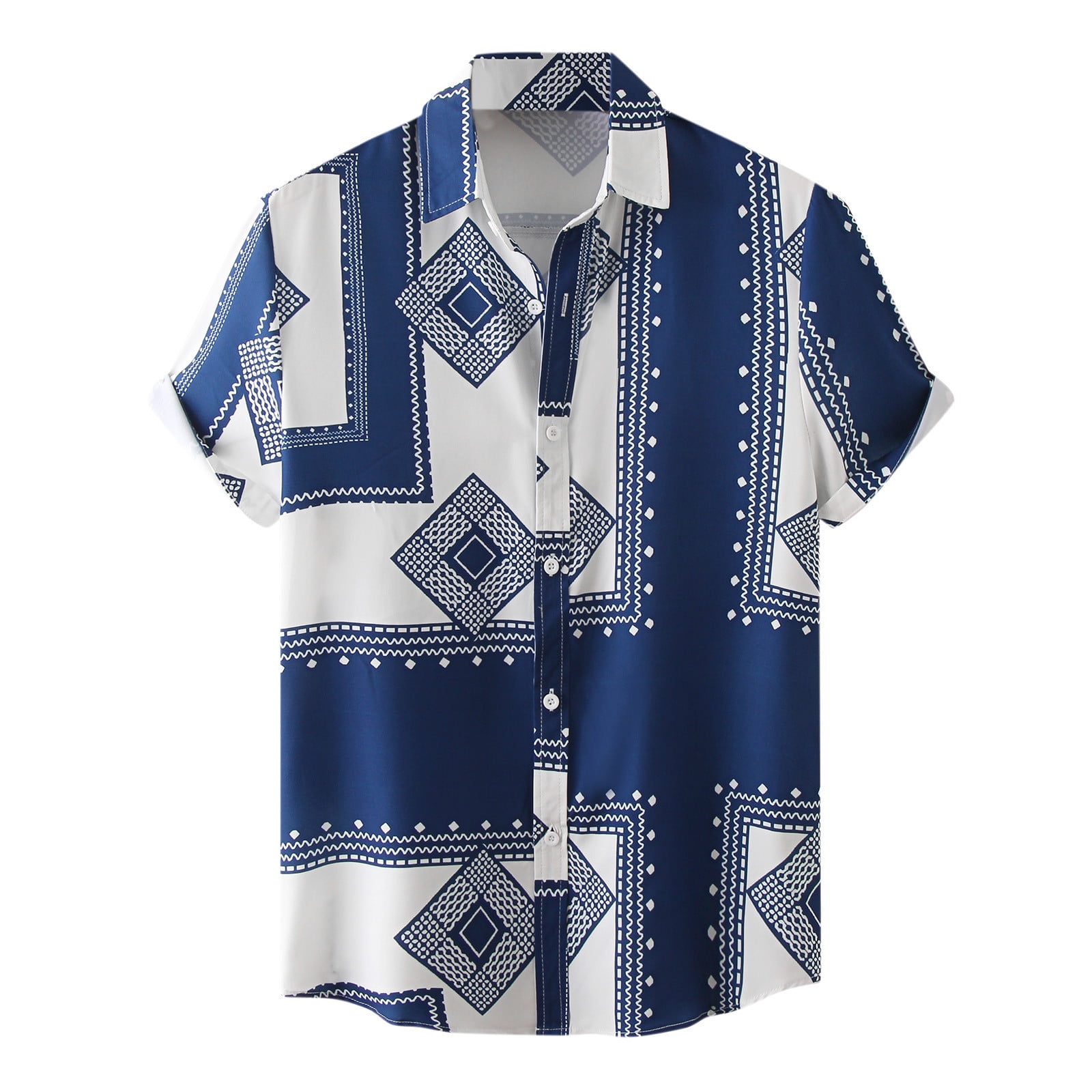 Casual Geometric Printing Turndown Collar Long Sleeve Two Pieces(4 Colors) Casual Geometric Printing Turndown Collar Long Sleeve Two Pieces(4 Colors)