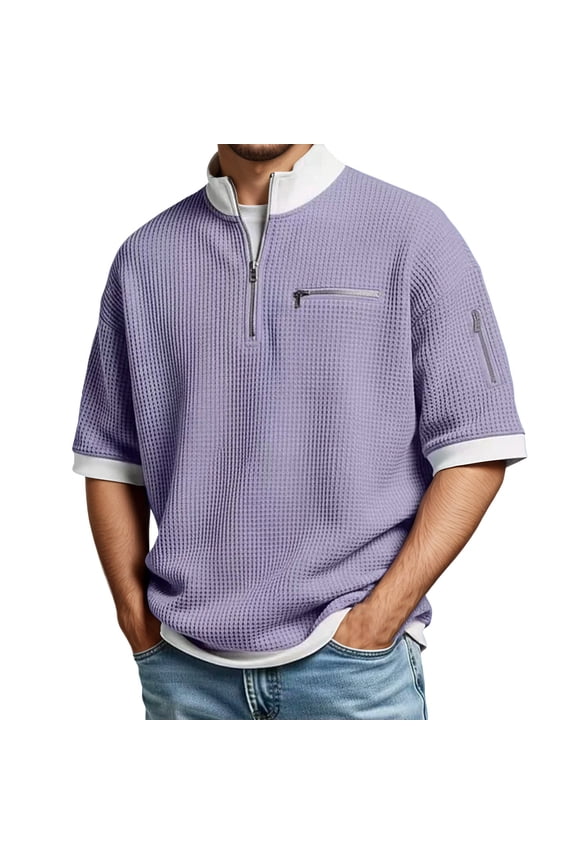 Polo Shirts For Men Performance Wicking Tennis Casual Business Wear Comfort Fit Male Tees