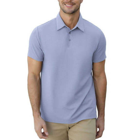 Polo Shirts For Men Short Sleeve Casual Business Sports Tennis Golf Shirts