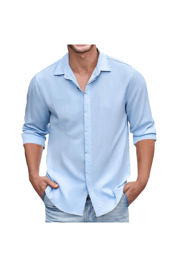 Polo Shirts for Men Layering T Shirt Softball Undershirt Long Sleeve Men Long Sleeve Shirt Set Warm And Tote Sleeved Tee Light Top Yoga Workout Clothe Comfort Short Pack Scrub Mens Casual Blue M