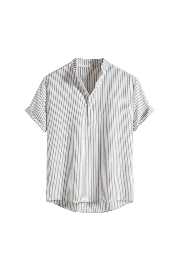 Polo Shirts for Men Long Sleeve Spandex Shirt Long Sleeve Running Top Mens Layering Vest Juniors Summer Tops Exercise Wear Casual Men Short Shirt V Neck Tee Shirts Undershirt Sleeves White L