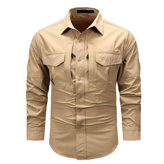 Polo Shirts for Men Long Sleeve Thumb Hole Men Tops Summer Large Mens Tees Athletic Fit Shirt Crazy Yoga Tops Mens Medium Long Sleeve Shirt Juniors Summer Medium Polyester Blend Shirts Khaki L