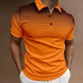 thumbnail image 1 of Polo Shirts Men,Men's Short Sleeved Golf Designed Summer Lightweight Casual Work Tops Orange M, 1 of 2