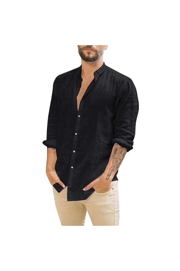 Polo Shirts for Men Neck Shirt Pack Work T Shirts under 100 Athletic Fit Shirt Dressy Tunic Blouses Men Top T Valentines Day Long Sleep Long Sleeve Active Top Short Black 3XL