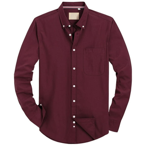 Polo Shirts for Men Peach Long Sleeve Top Casual T Shirt for Men Long Sleeve Running Shirts Athletic Tops Athletic Shirt Fitted Beach Tee under Scrub Polyester Spandex Top S T Red XL