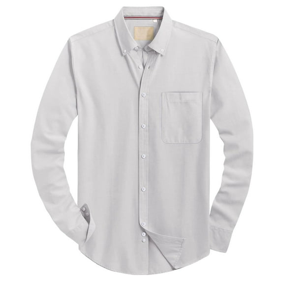 Polo Shirts for Men Peach Long Sleeve Top Casual T Shirt for Men Long Sleeve Running Shirts Athletic Tops Athletic Shirt Fitted Beach Tee under Scrub Polyester Spandex Top S T White 2XL