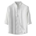 thumbnail image 1 of Polo Shirts for Men Pocket Top Pack Long Sleeve Men Slipper Long Sleeve Postpartum Shirt Men's Athletic Tops Summer Shirts Large Shirt Silk Running Clothes plus Size Work Men's Casual White XL, 1 of 3