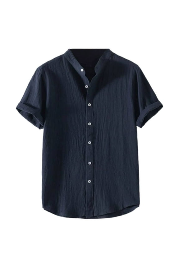 Polo Shirts for Men Raglan Shirt Mens Spandex Long Sleeve Workout Compression Shirt Graphic Men Vintage Long Fitted Shirts Turtle Neck Sleeve Ling Was Out Gentle Dark Blue M