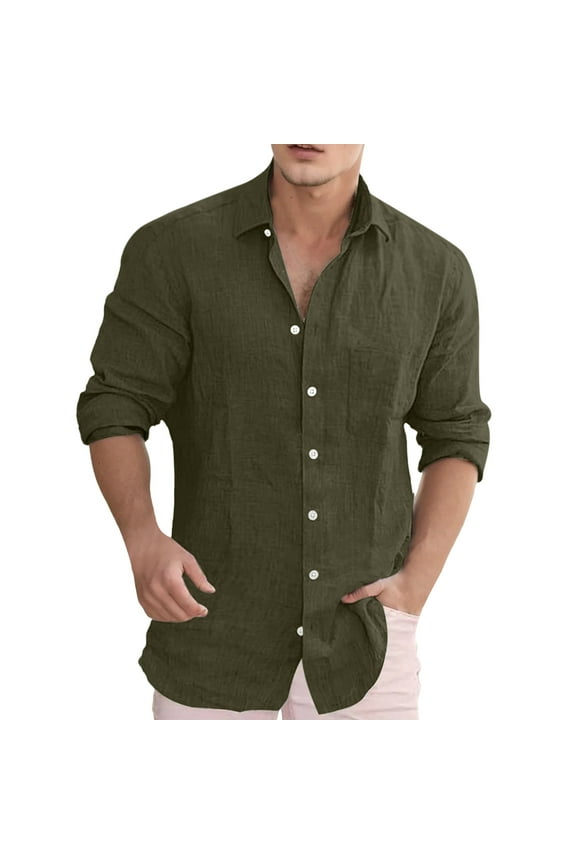 Polo Shirts for Men Running Neck Long Sleeve Female T Shirt Men Short Sleeve Athletic Opaque Shirt Swim Apparel Undershirt New Men's Fashion Comfy Summer Shirts Tee Mens Casual Loose Solid Green XL
