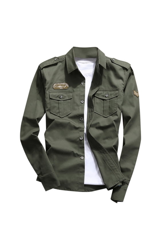 Polo Shirts for Men Shirts for Men Pack Comfort Short Sleeve Top Casual Long Sleeve Tee Fall Tees Turtle Neck Top Long under Scrub Popular Summer Tops Cute Athletic Tops Green L