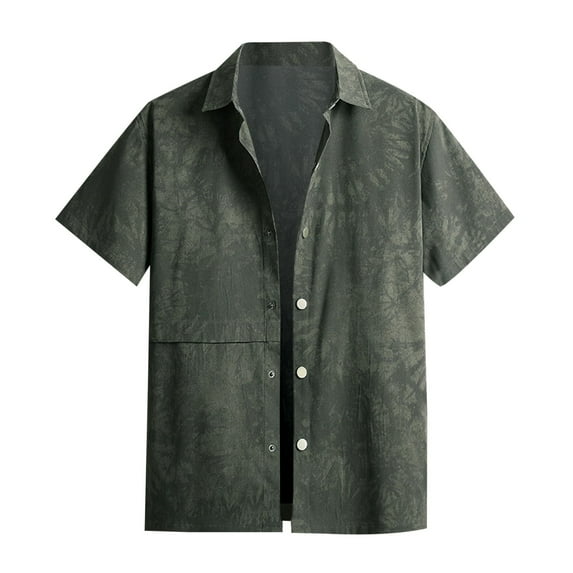 Polo Shirts for Men Summer Tee Shirts Men Long Sleeve Compression Shirt Clothes Trendy M T Shirt Medium Tee Older Tops Long Sleeve Short Workout Loose Turtleneck Mens Army Green 3XL