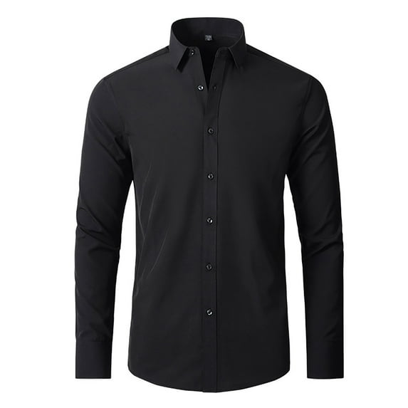 Polo Shirts for Men Tall Mens Tops Long Sleeve Athletic Swim Medium Long Sleeve Men Running Shirt Loose Work Tops Sleeved Shirts for Ling Shirt Casual Summer Mens Lightweight Black 42
