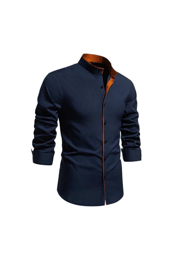 Polo Shirts for Men Turtleneck Pack Men Undershirt Mens Active Tee Shirts Football Shirt Short Summer Shirt Compression Guard Polyester Mens Form Fitting Tops Long Sleeve for Tall Navy S