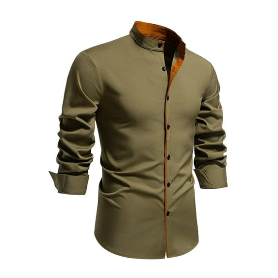 Polo Shirts for Men Turtleneck Pack Men Undershirt Mens Active Tee Shirts Football Shirt Short Summer Shirt Compression Guard Polyester Mens Form Fitting Tops Long Sleeve for Tall Army Green L