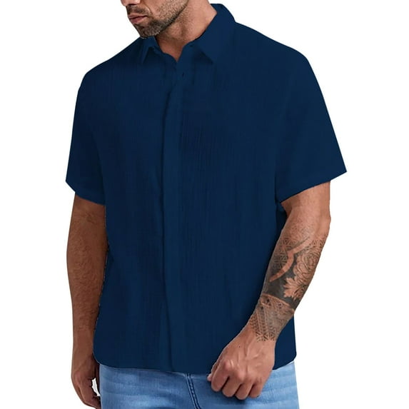 Polo Shirts for Men Workout Sleeve Mens Short Sleeve Raglan Tee Dry Tech Tech Tee Cold Gear Shirts Men Long Sleeves Compression T Shirt Oversize Shirt Top Small Long Work for Blue 2XL