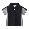thumbnail image 1 of Polo Shirts for Boys Boys Short Sleeve Shirt Boys' Color Block Shirt Boys Shirt for Boys 4-5 Years, 1 of 9