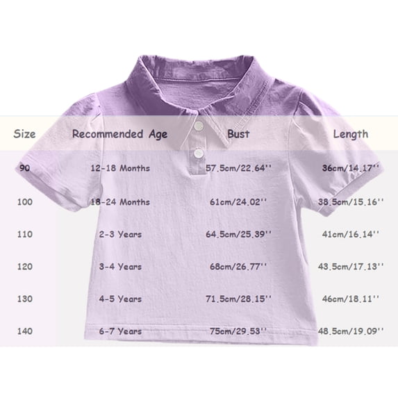Polo Shirts for Boys Dark Purple Button Down Short Sleeve Polo Shirts School Shirts for Girls Classic Kids Boys Shirts Size 4T