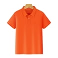 thumbnail image 1 of Polo Shirts for Boys Short Sleeve Lapel Collar Solid Color Tops Summer Stylish Casual Modern Kids Polos Size 7-8Y, 1 of 6