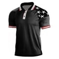 thumbnail image 1 of Polo Shirts for Men 4th Of July Golf Tees Comfort Lightweight Us Flag Print 250 Anniversary Golf Polo Shirt, 1 of 2