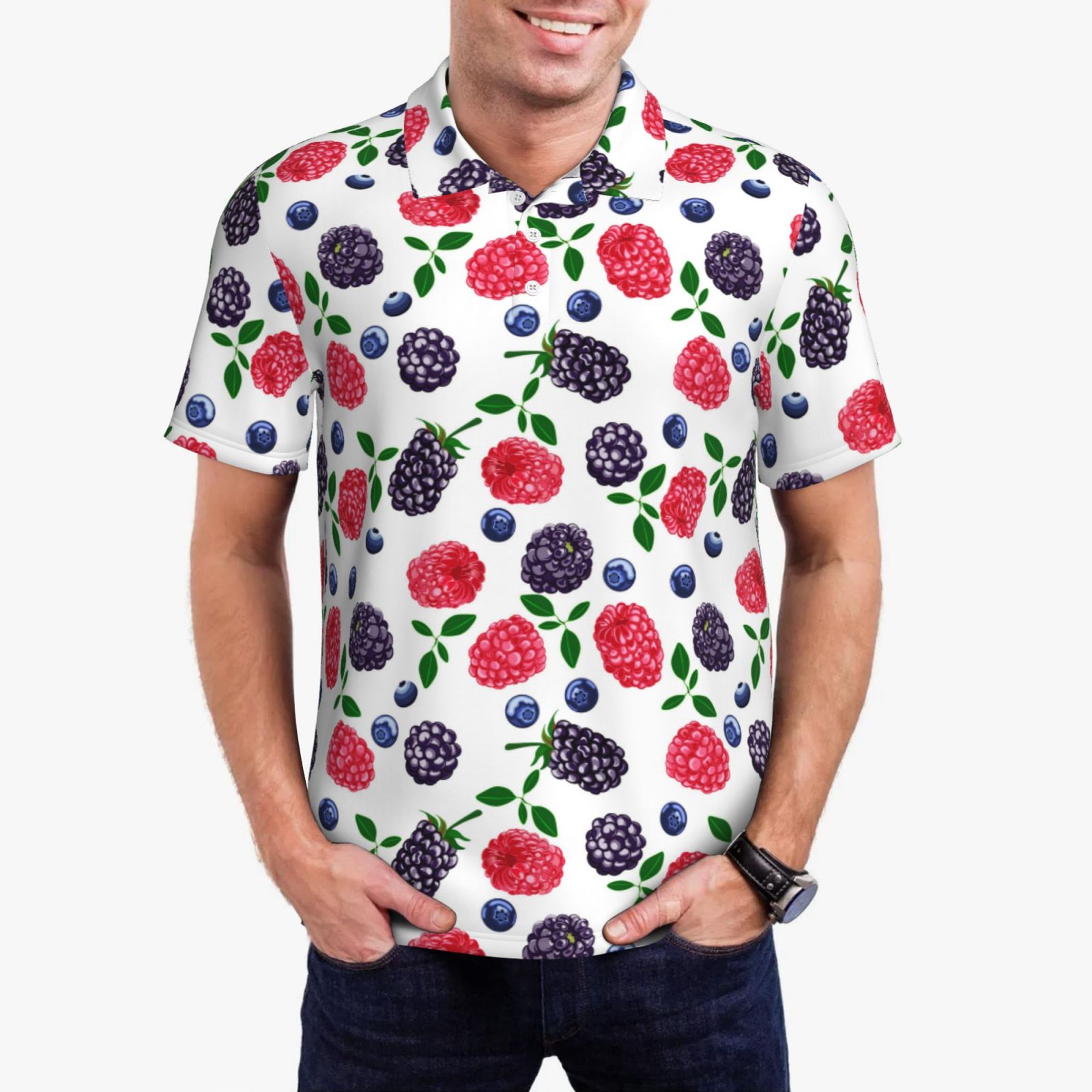 Berry Picking Polo Shirt