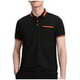 thumbnail image 1 of Polo Shirts for Men Casual Collared T-Shirt with Pocket Business Work Tees, 3XL, 1 of 6