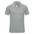 thumbnail image 1 of Polo Shirts for Men Casual Solid Color Slim Fit Mens Polos New Summer Fashion Turn-Down Collar Tops Brand Mens Clothing, 1 of 5