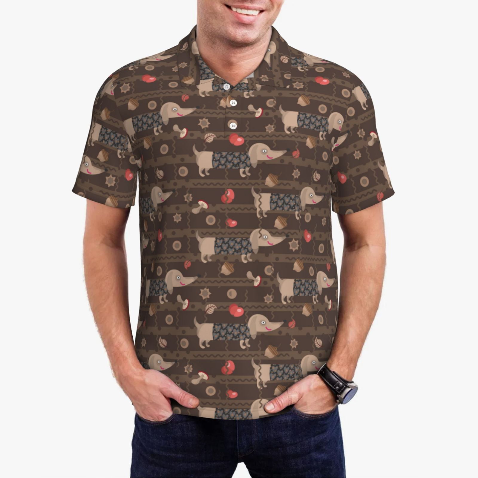 Country Club Dogs Neutral Polo with Casual Short