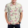 thumbnail image 1 of Polo Shirts for Men, Eiffel flower Towers Cuteness Casual Mens Polo Shirts Short Sleeve Button Down Classic Mens Golf Polo Shirts, 1 of 7