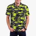 thumbnail image 1 of Polo Shirts for Men, Green Grey Camouflage Cuteness Casual Mens Polo Shirts Short Sleeve Button Down Classic Mens Golf Polo Shirts, 1 of 7