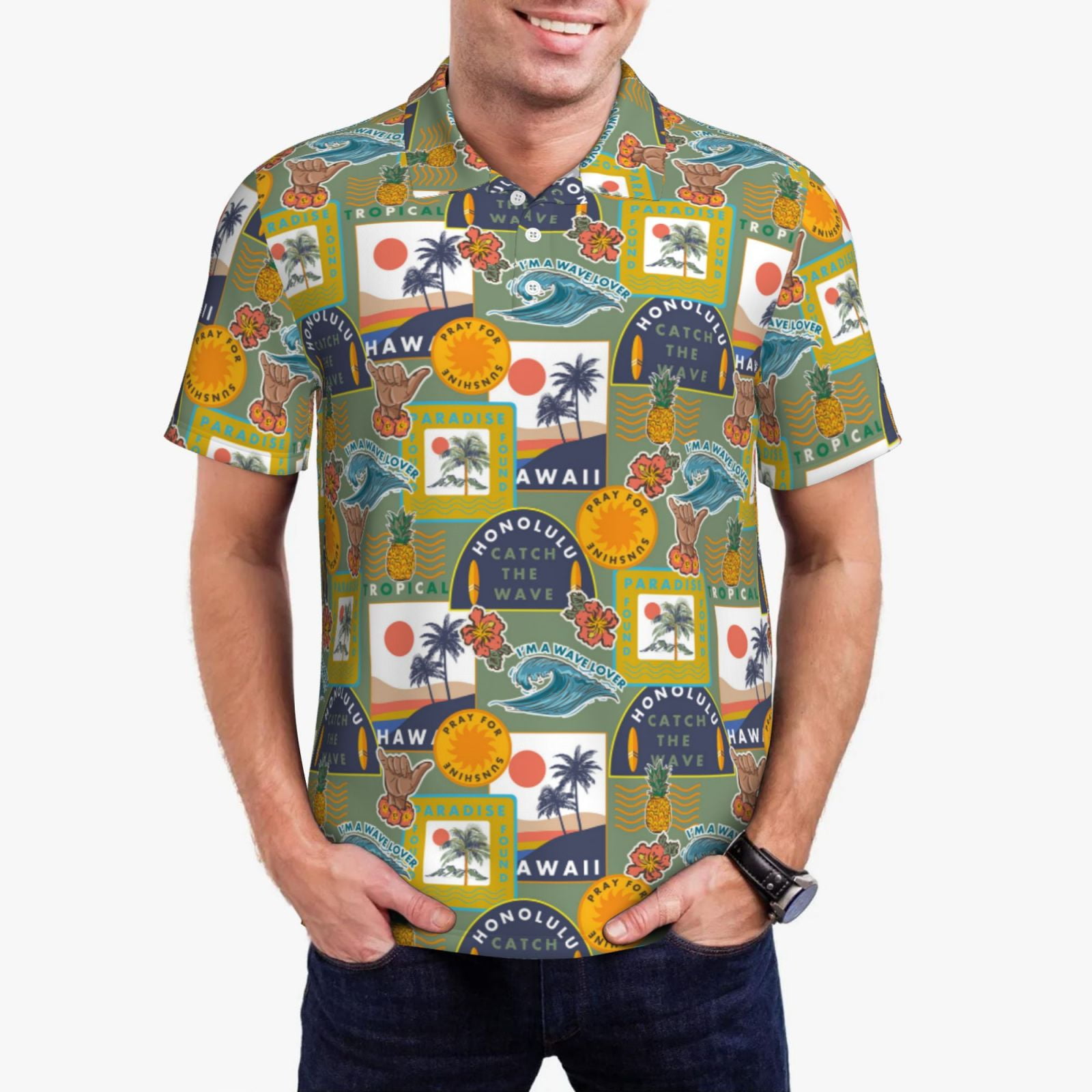 Men's Oahu Doin? Polo main image 0
