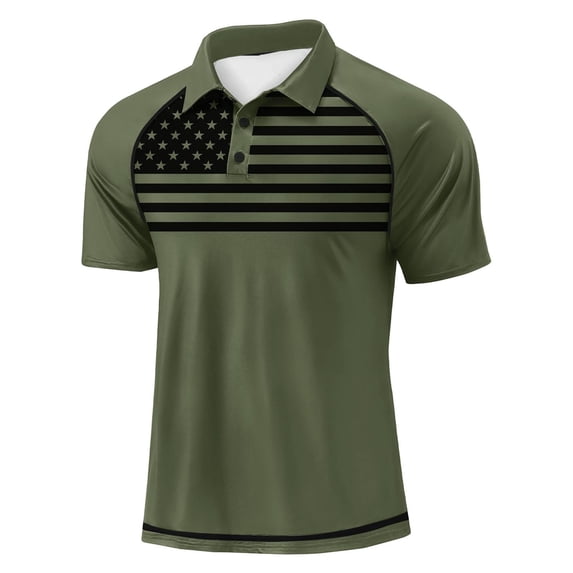 Polo Shirts for Men Independence Day Patriotic Tee Tops Comfort Lightweight 1776-2026 250th Anniversary Golf Polo Shirt