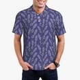 thumbnail image 1 of Polo Shirts for Men, Lavender Flowers Light Purple Cuteness Casual Mens Polo Shirts Short Sleeve Button Down Classic Mens Golf Polo Shirts, 1 of 7