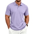 thumbnail image 1 of Polo Shirts for Men Lightweight Short Sleeve Button Collar Casual Golf Tee, 1 of 6