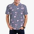 thumbnail image 1 of Polo Shirts for Men, Mauve Flower Dragonfly Cuteness Casual Mens Polo Shirts Short Sleeve Button Down Classic Mens Golf Polo Shirts, 1 of 7