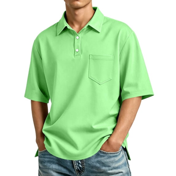 Polo Shirts for Men, Men's Casual Short Sleeve Polo Shirt S-3XL