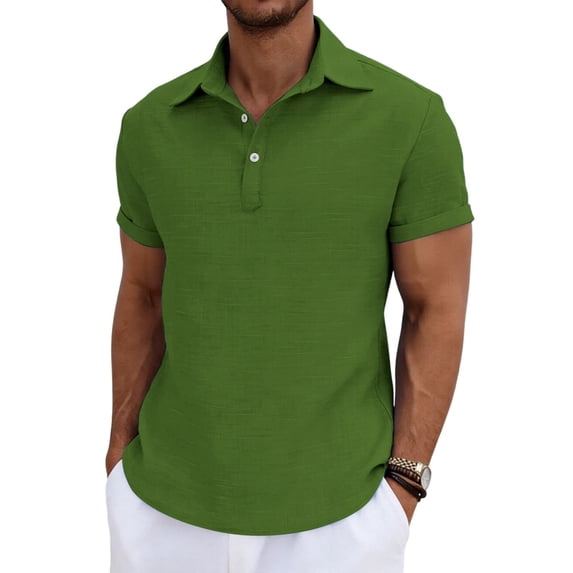 Polo Shirts for Men - Royally Comfortable - Premium Bamboo Cotton Fabric - Soft Cotton Blend - Classic Fit Short Sleeve Green